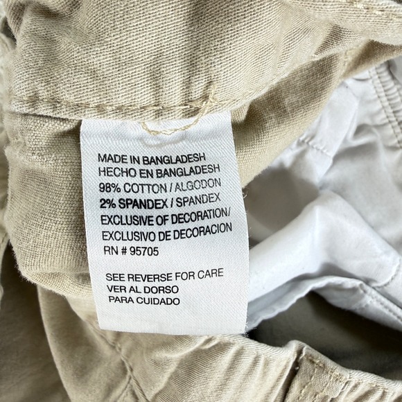 Denali Mens Khaki Cargo Shorts Size 36 Tan Cotton Blend Casual Outdoor Gorpcore - Picture 10 of 13